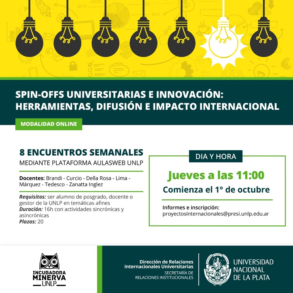 Spin-offs universitarias e innovación: herramientas, difusión e impacto internacional