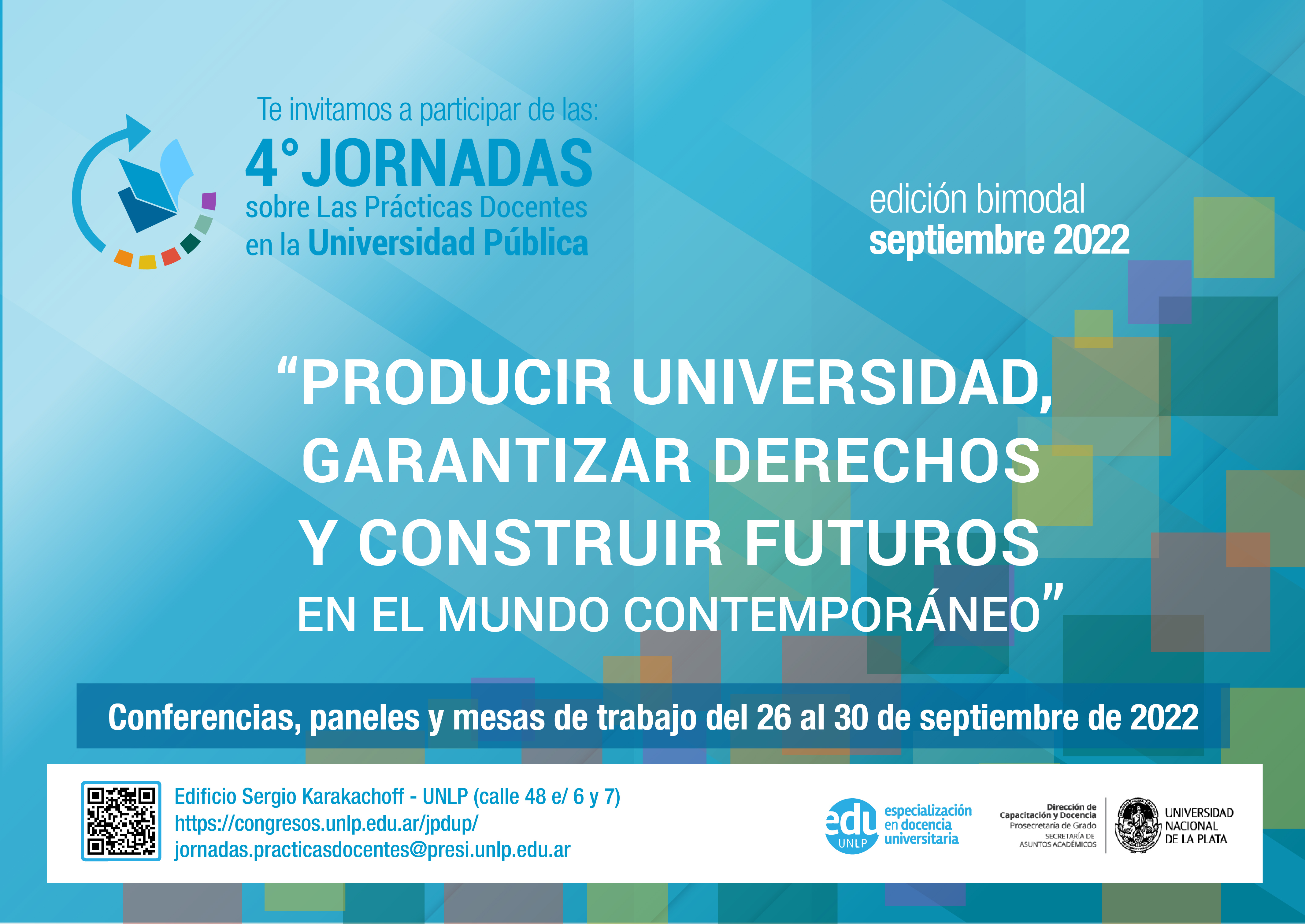 4º Jornadas sobre las prácticas docentes en la Universidad Pública