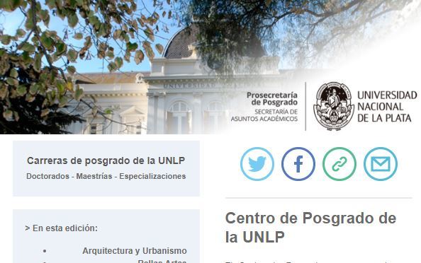 Boletín de Posgrados de la UNLP