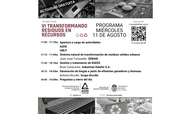 Se viene la Jornada "VI Transformando Residuos en Recursos"