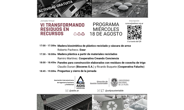 Se viene la Jornada "VI Transformando Residuos en Recursos"