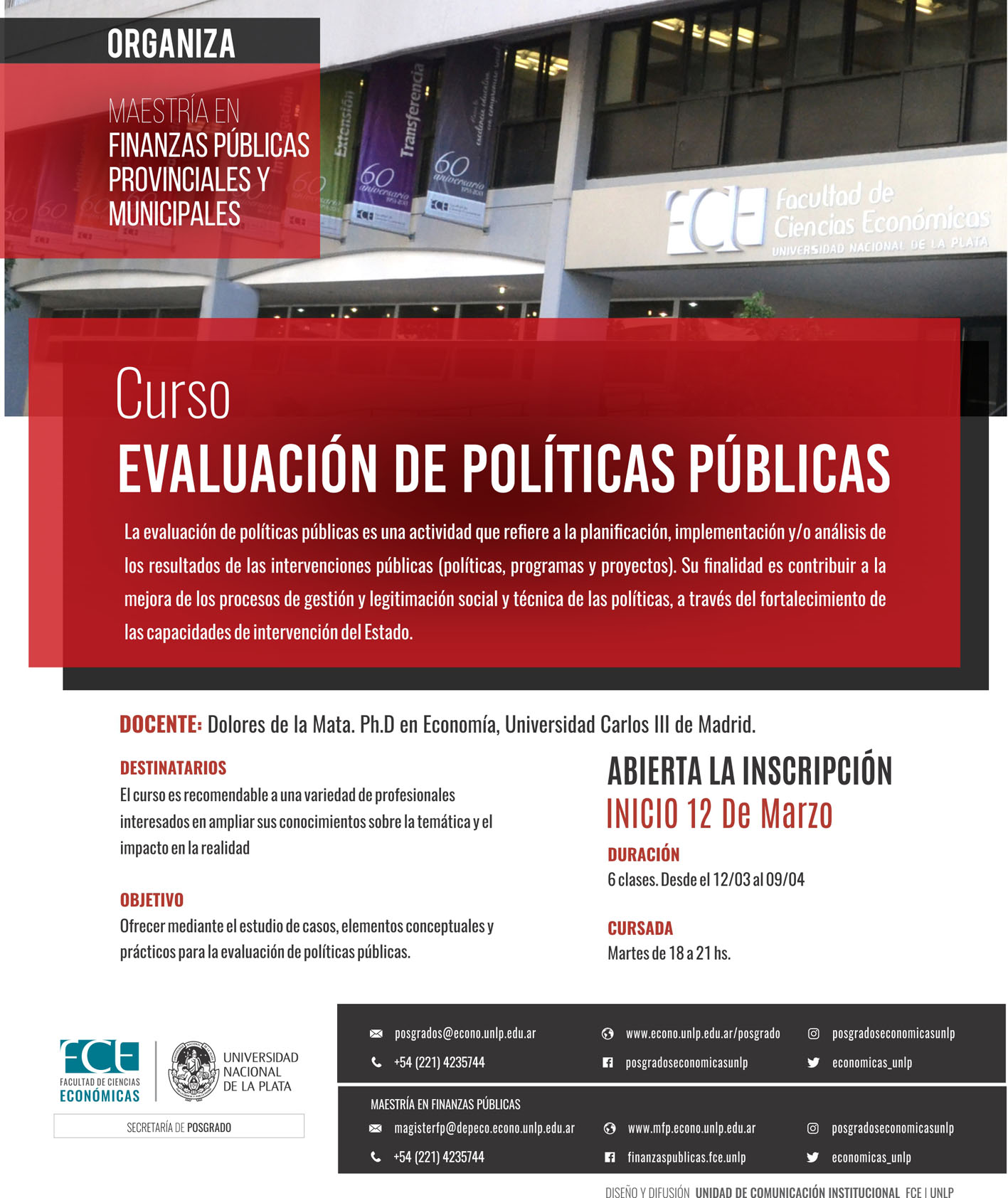 Curso: Evaluación de Políticas Públicas