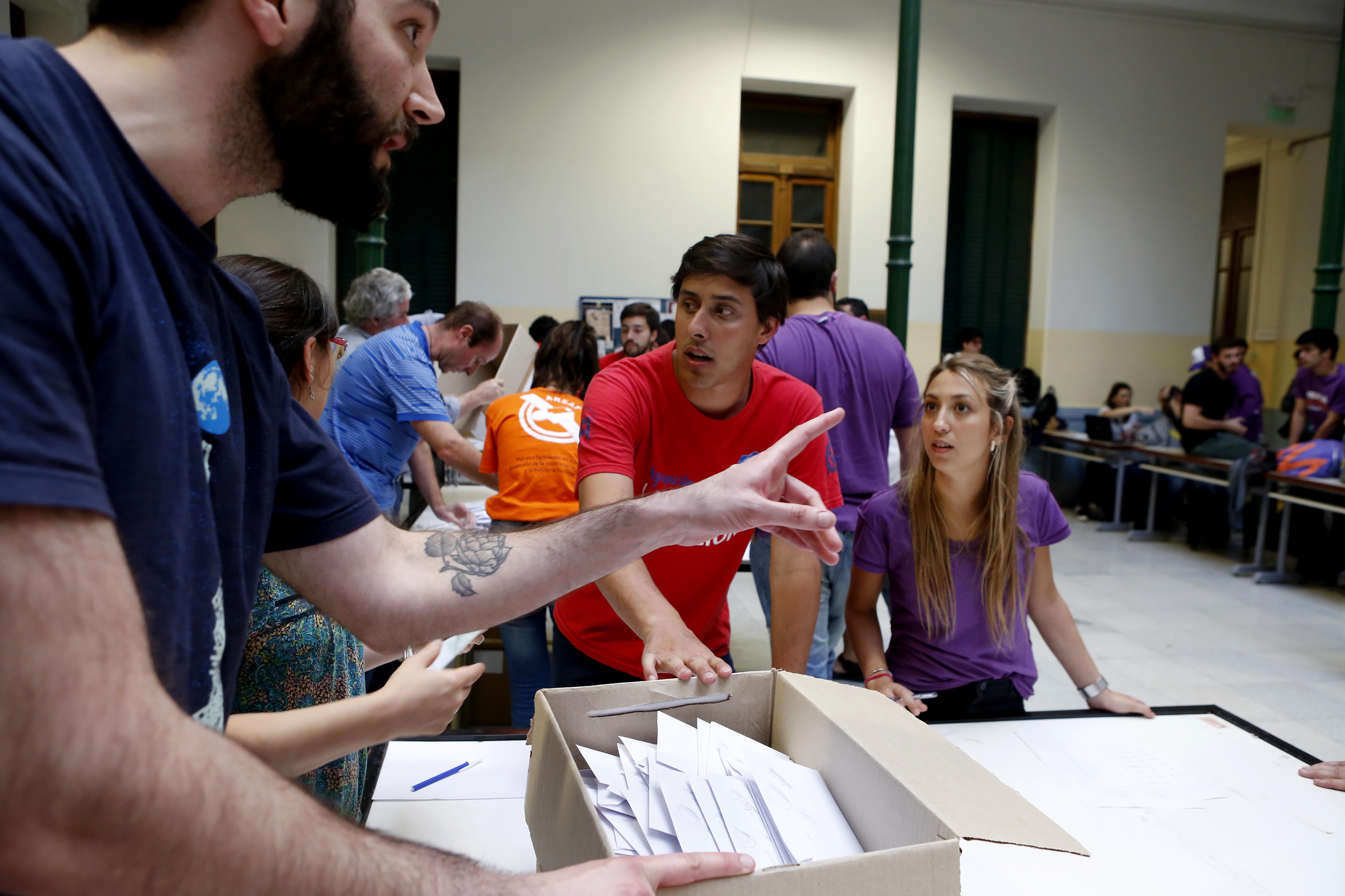 Resultado de la elección del claustro de estudiantes 