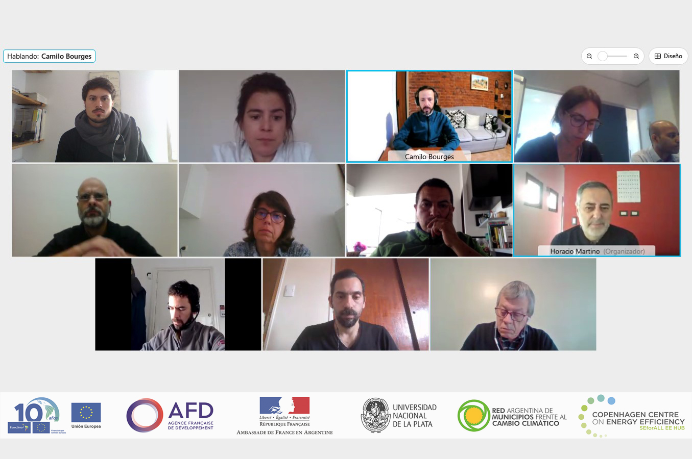 Reunión de intercambio entre los equipos de los proyectos de EUROCLIMA+ "Edificios Municipales Energéticamente Sustentables" y "Mitigación de GEI y adaptación a los impactos del cambio climático en A. Latina" 