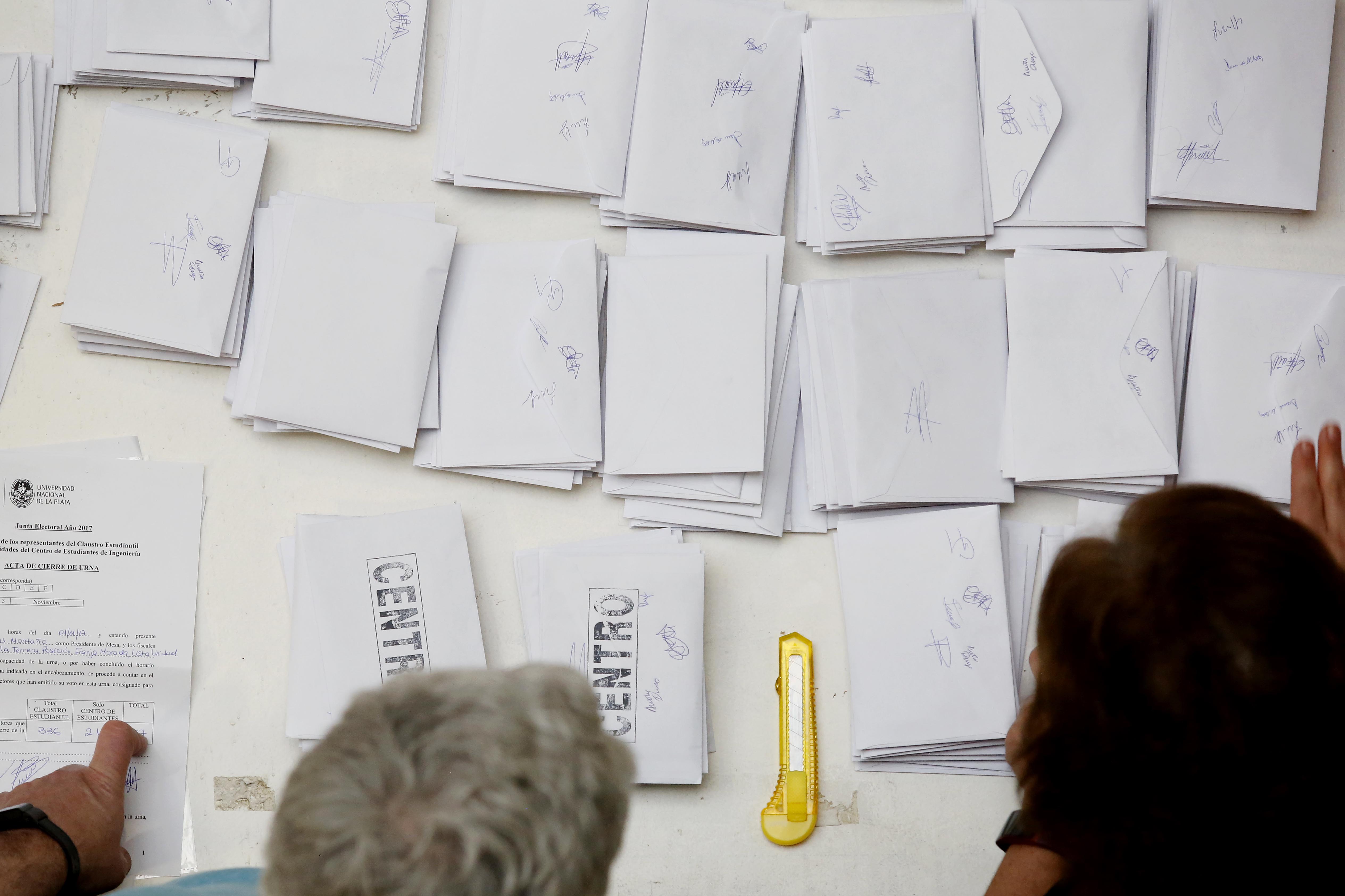 Resultado de la elección del claustro de estudiantes 