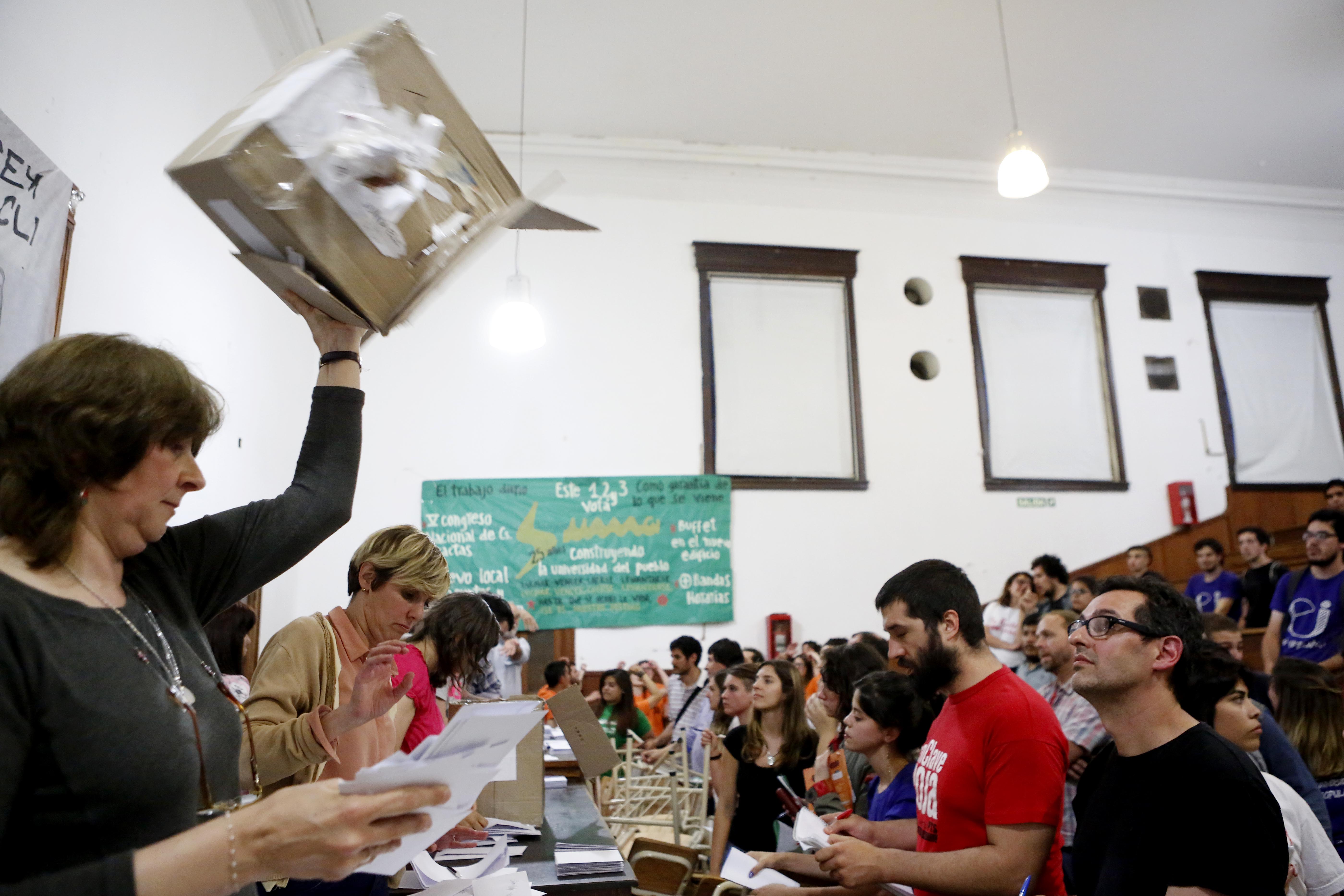 Resultado de la elección del claustro de estudiantes 