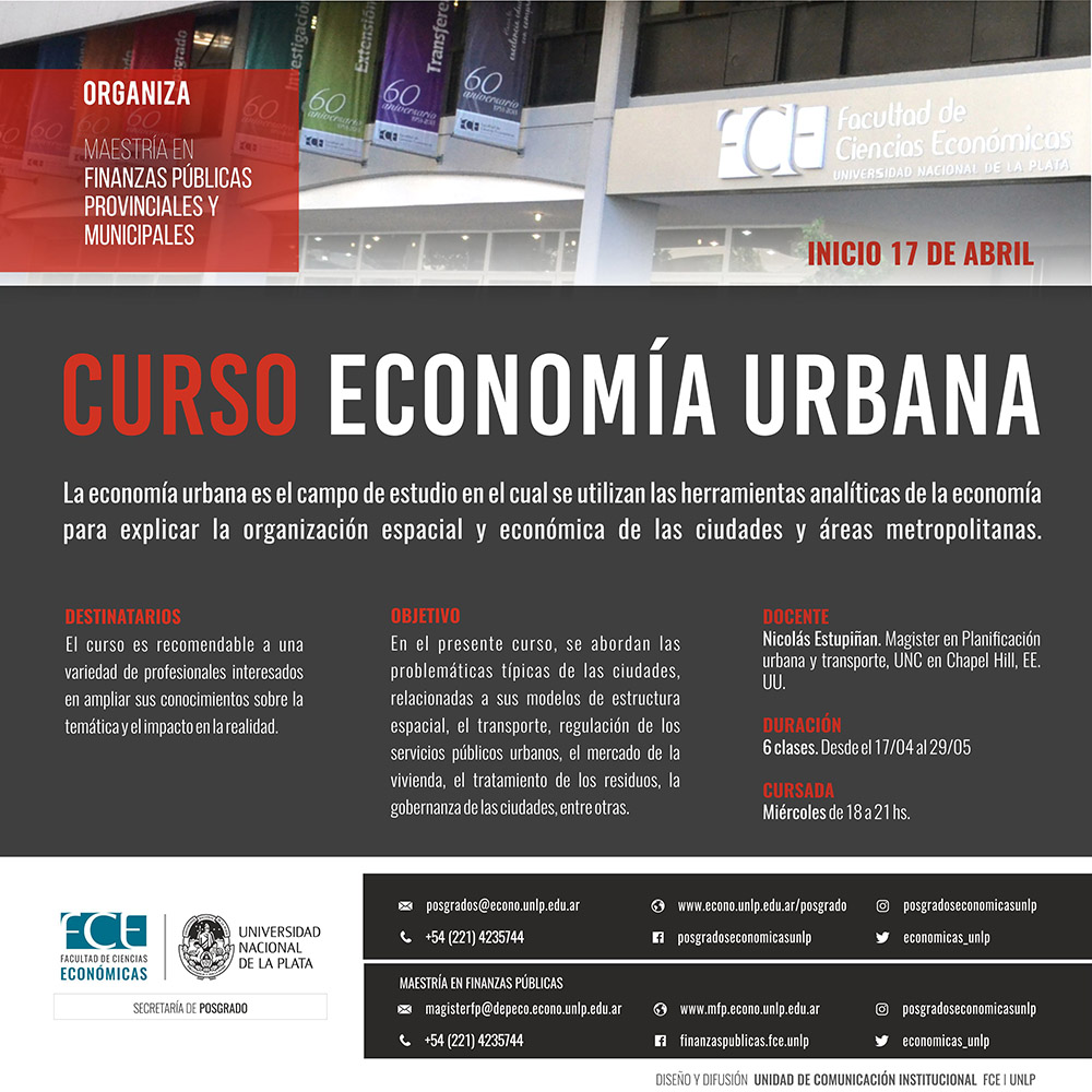 Curso: Economía Urbana