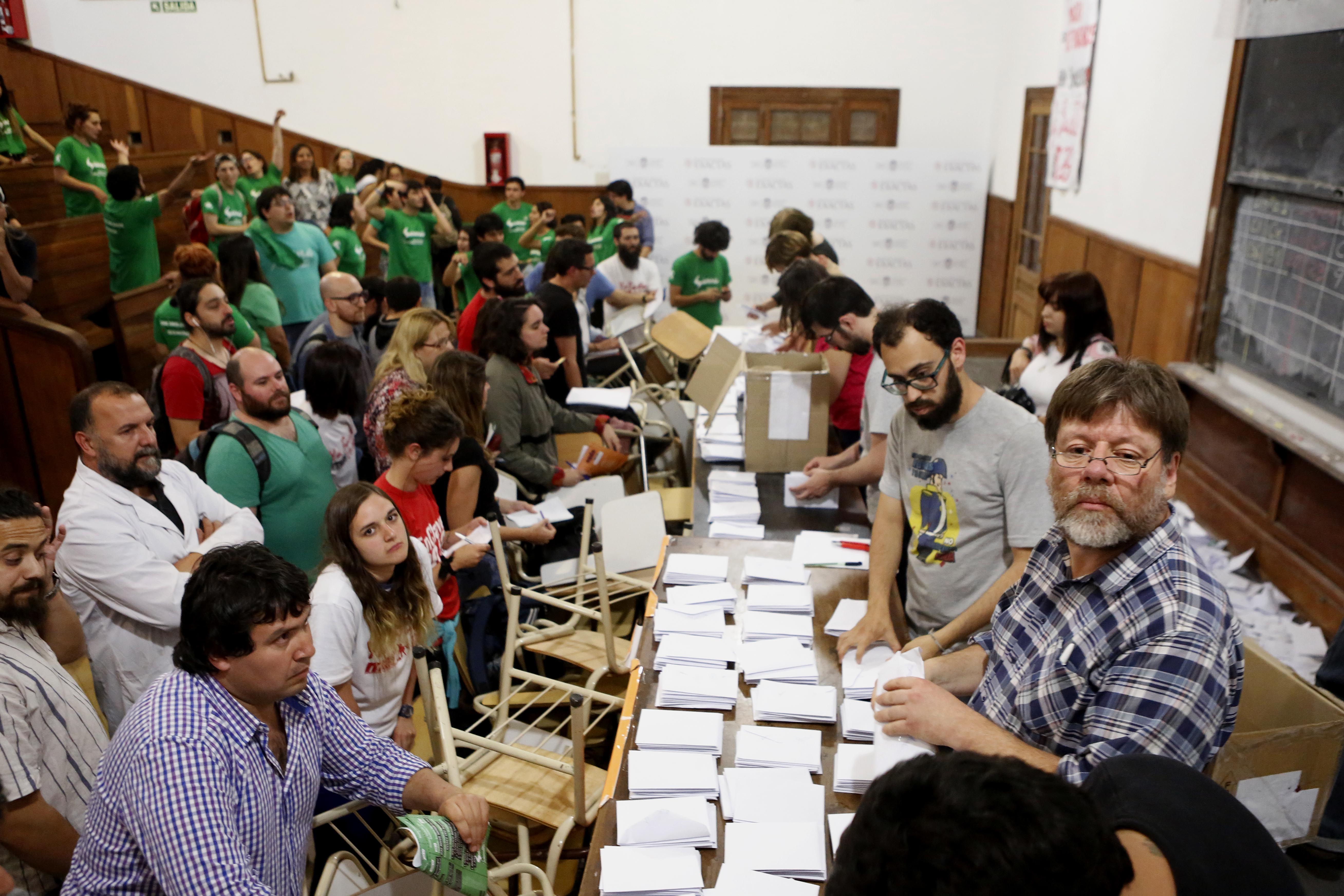 Resultado de la elección del claustro de estudiantes 
