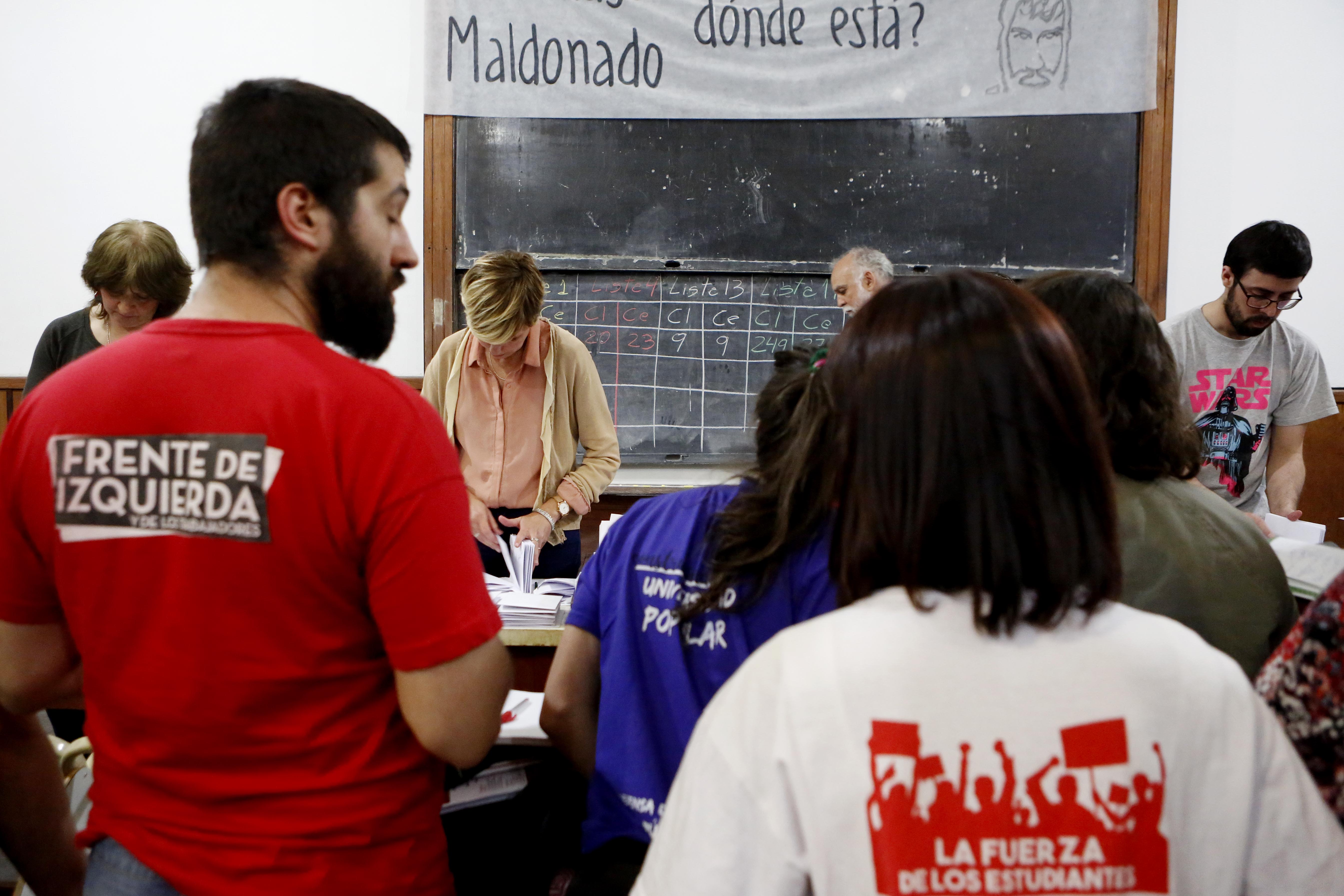 Resultado de la elección del claustro de estudiantes 