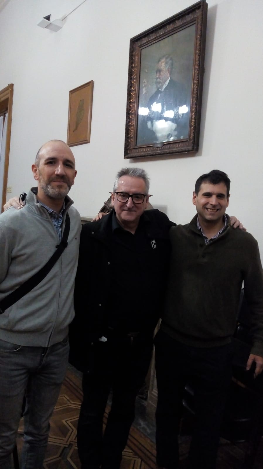 Visita del director de la Coral Americat de Casa América de Catalunya a la UNLP