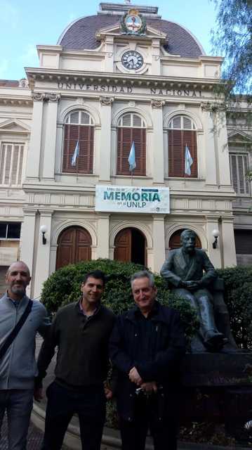 Visita del director de la Coral Americat de Casa América de Catalunya a la UNLP